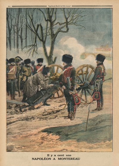 Il y a un siècle, Napoléon à Montereau le 18 février 1814, illustration de couverture arrière de 